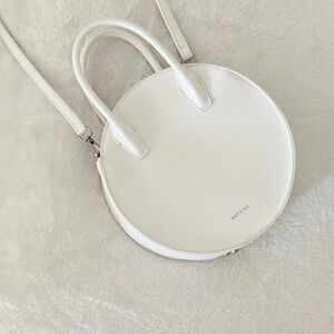 MATT & NAT Vegan White Circle Tote Handbag